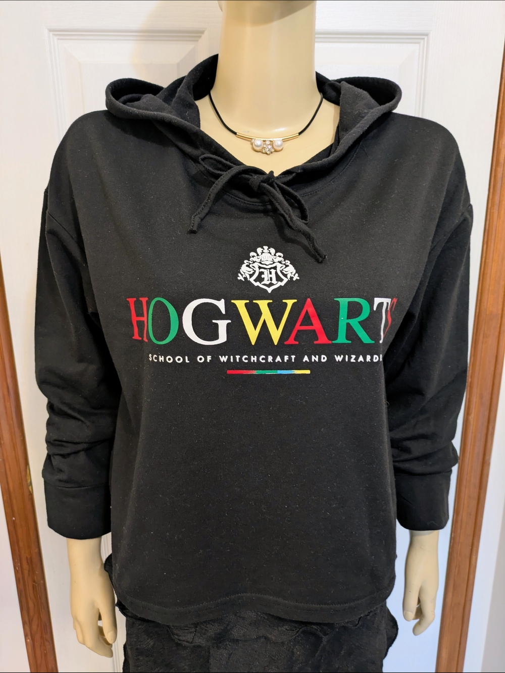 Hogwarts Logo Hooded Pullover - Warner Bros. Licenced